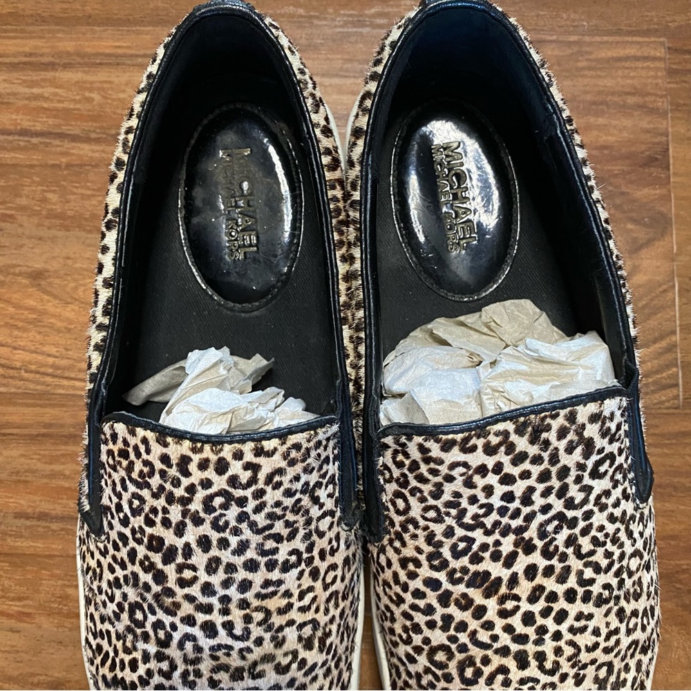 Michael Kors Leopard Trent Slip On‎ Sneakers, 7.5 - Picture 4 of 8